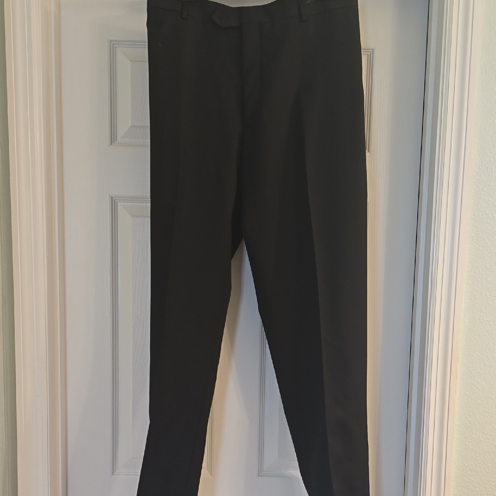 Pronto Uomo Black Dress Pants Classic Style